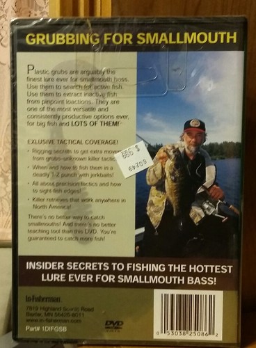 In Fisherman Grubbing For Smallmouth Dvd New!!!