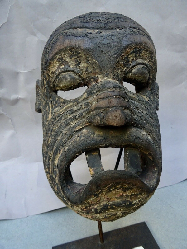 Art Ethnographique Masque Timor Indonesie