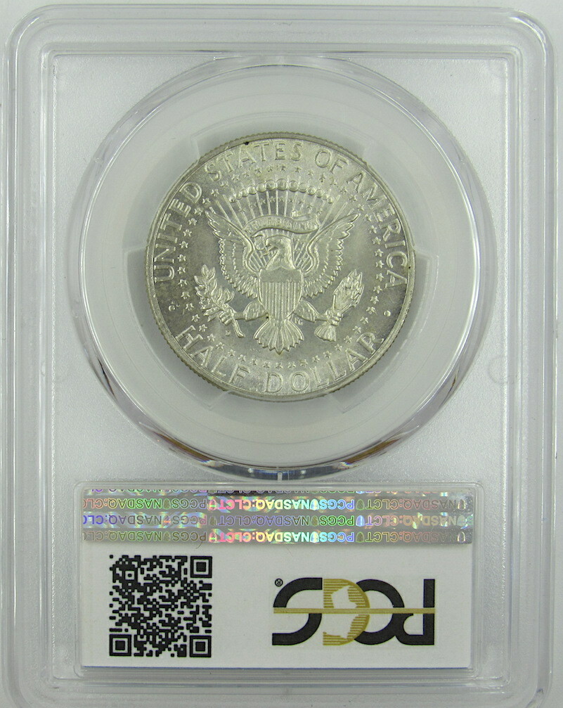 1964-D KENNEDY HALF DOLLAR PCGS MS64