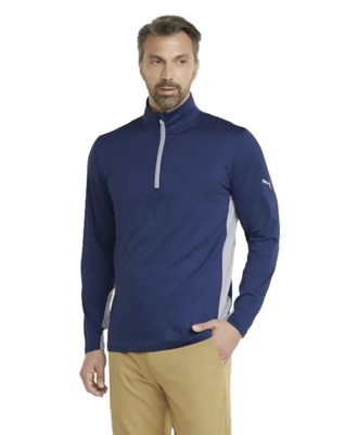 NEW Men's Puma Gamer 1/4 Zip Golf Pullover Shirt - Blazing Blue - size M