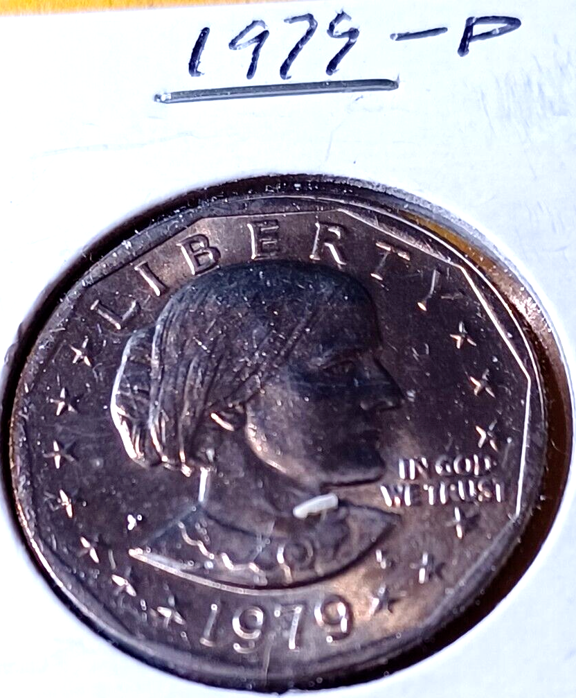 その他 SCHILLING 1938, 39, 40.1 GENERAL AUGUS 1979 P Susan B Anthony Dollar, Filled Mint Mark, DDR Wide