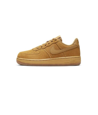 Детские кроссовки Nike Air Force One LV8 3 Wheat/Wheat-Gum светло-коричневые (BQ5486 700)