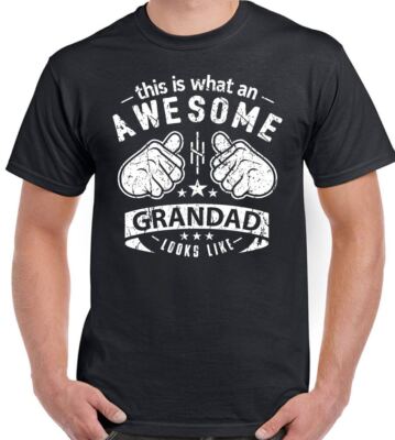 Grand-Père T-Shirt This Is What An Awesome Looks Like Hommes Drôle Pères Jour