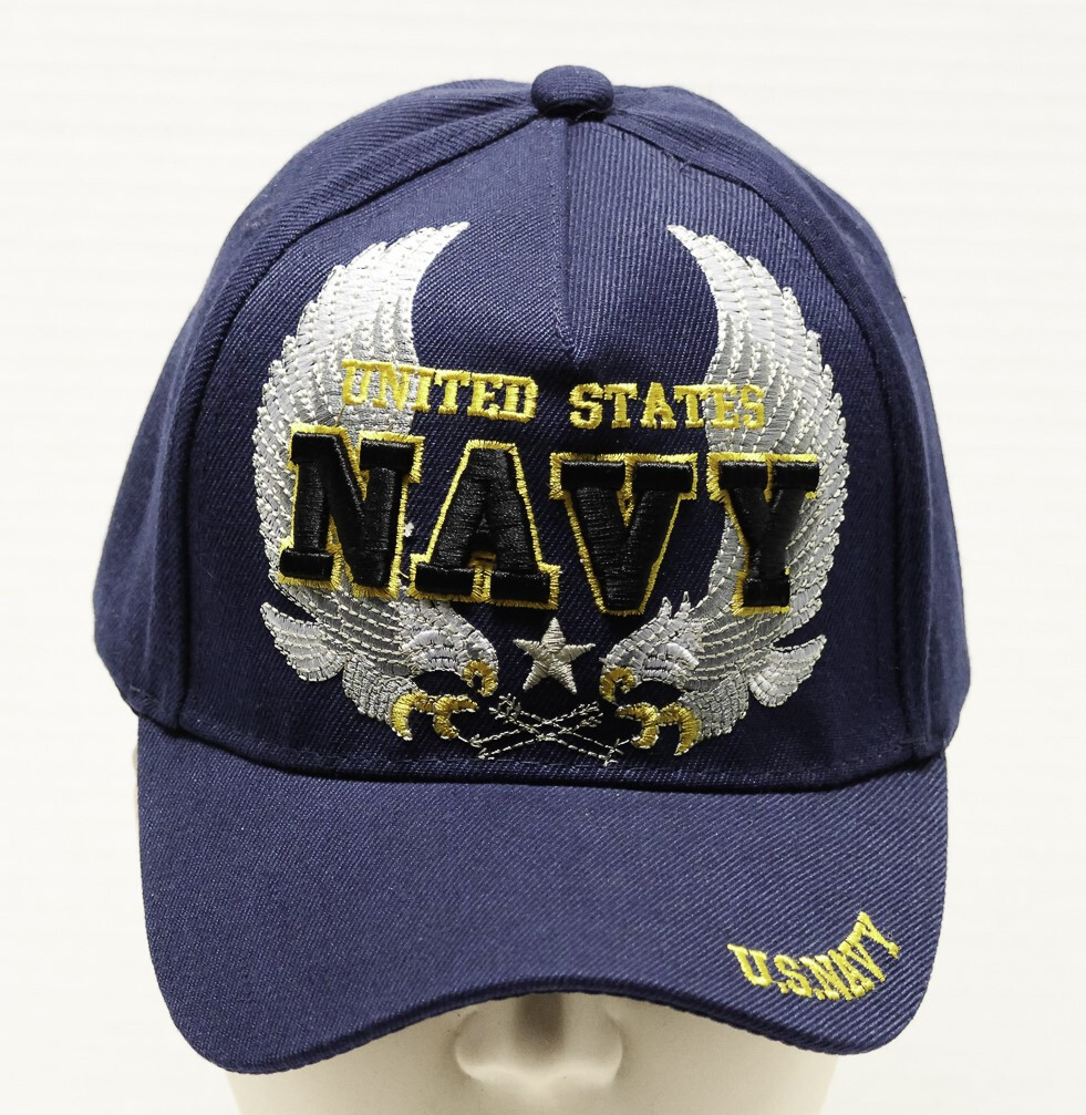U.S. NAVY EAGLE WINGS Cap/Hat, BLUE, New *Free Shipping* | eBay