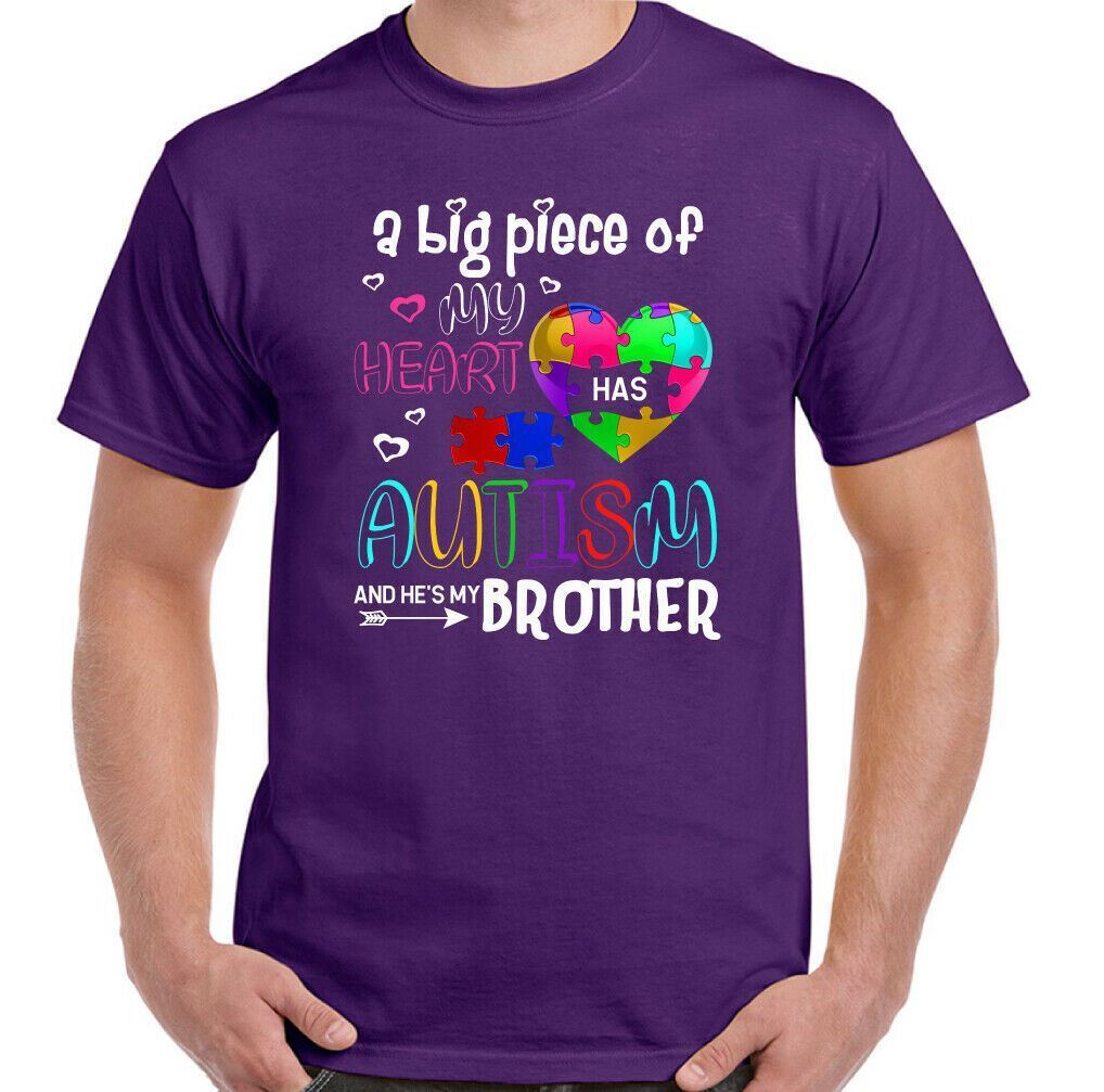 I Love My Autistic Brother Autism Awareness Day T Shirt I Love My Autistic Brother Autism Awareness Day T Shirt