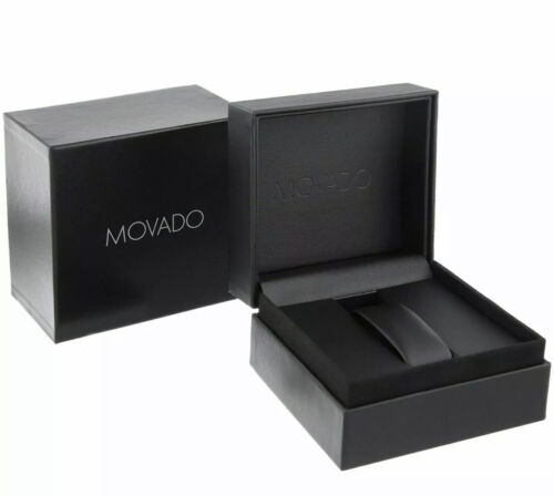 Pre-owned Movado Brand  Men's Museum Sport Cognac Leather Strap Watch 0607224