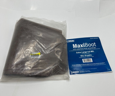 Bag of 25 Pair-NEOGEN CORPORATION MaxiBoot Boot Cover, Extra Large,4Mil MT400-XL