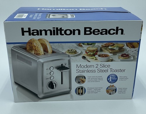 Hamilton Beach Modern 2 Slice Stainless Steel Toaster