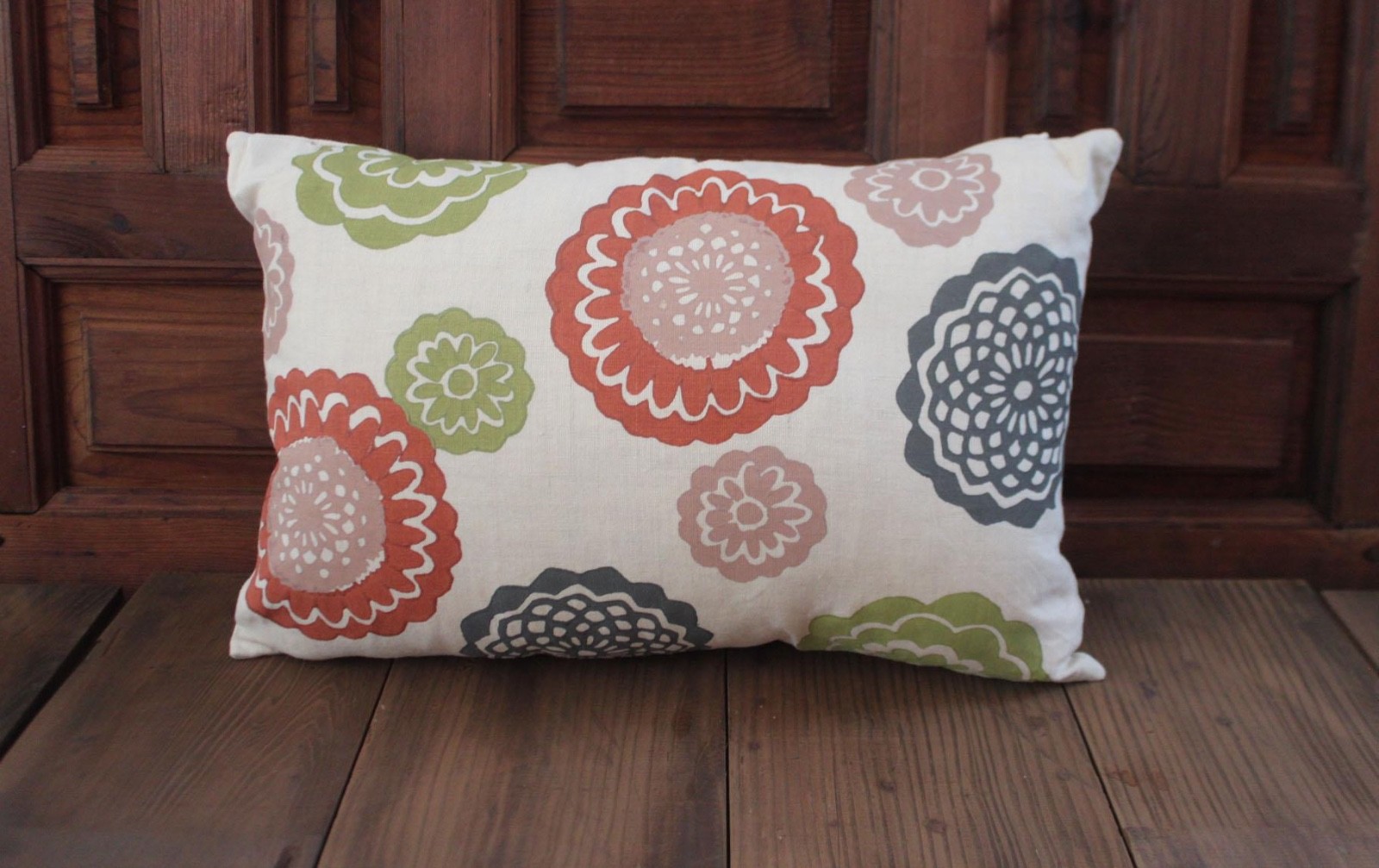 Hand Blocked Galbraith & Paul Throw Pillow