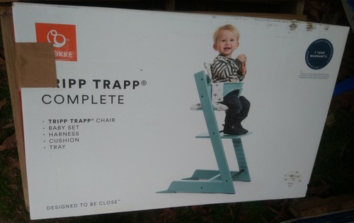 NEW High Chair Set Stokke Tripp Trapp Complete Convertible White
