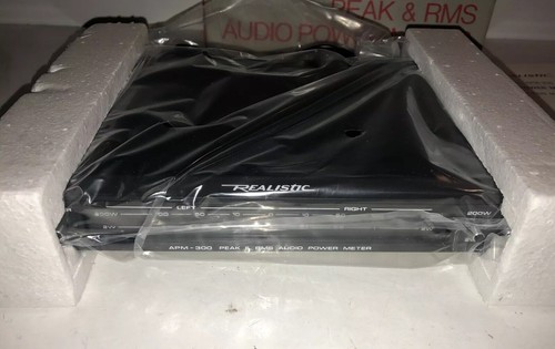 Brand NEW VTG Realistic APM-300 Peak & RMS Audio Power Meter + Manual 42-2104