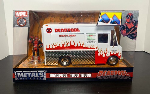 ミニカー 1:24 Deadpool Taco Truck with Deadpool Deadpool Taco Truck Deadpool Diecast Figure Marvel Series 1