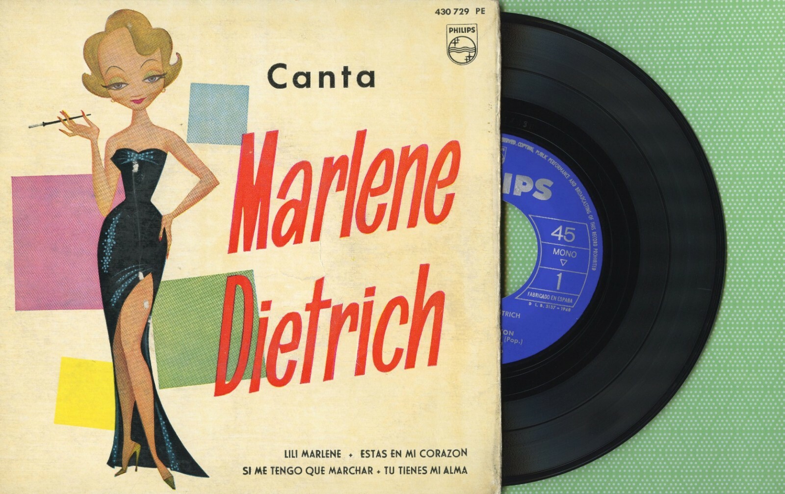 MARLENE DIETRICH / Lili Marlene / PHILIPS 430 729 PE Press