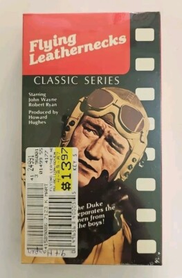 Flying Leathernecks VHS SEALED Slipcase VidAmerica John Wayne Howard Hughes
