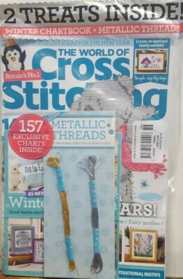 The World of Cross Stitching UK Issue 276 Winter Collection FREE SHIPPING CB