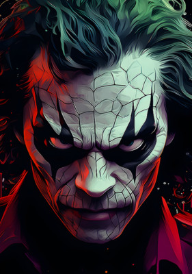 THE JOKER *2X3 FRIDGE MAGNET* BATMAN ARCHENEMY PSYCHOPATH HEATH LEDGER NEMESIS
