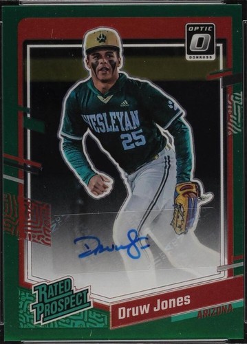 DRUW JONES 2023 Panini Donruss Optic ORANGE Prizm AUTO # 5