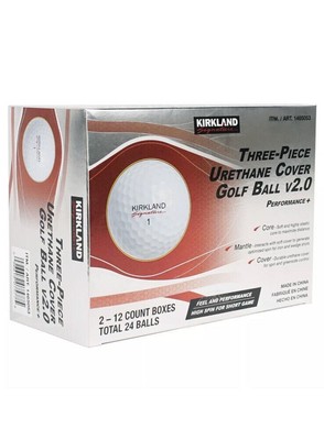 KIRKLAND Signature Three-Piece Urethane Cover v2.0 Golf Balls (New 24 ct box)