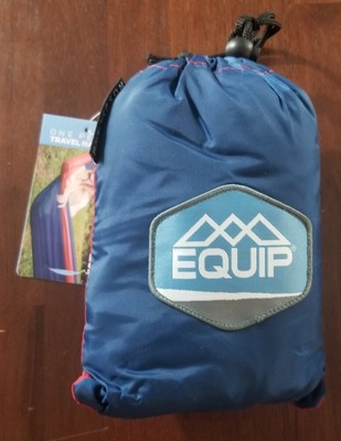 EQUIP One Person Travel Hammock Red and Navy 400LB Capacity BRAND NEW