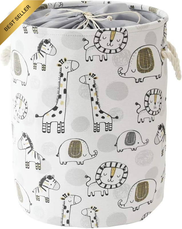 Baby Hamper Laundry Basket Kids Storage Safari Nursery Toy Organizer
