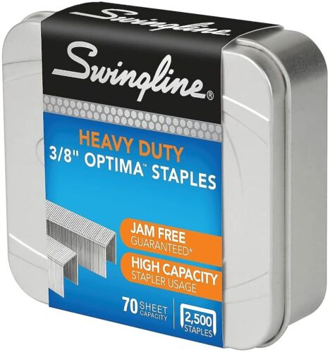 Swingline Staples Optima Heavy Duty 3/8" L 125/Strip 2500/Box s7035550odp 35550