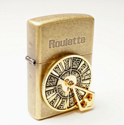 Zippo Lighter Roulette BA: Windproof, Korean Exclusive Design  Tracking 