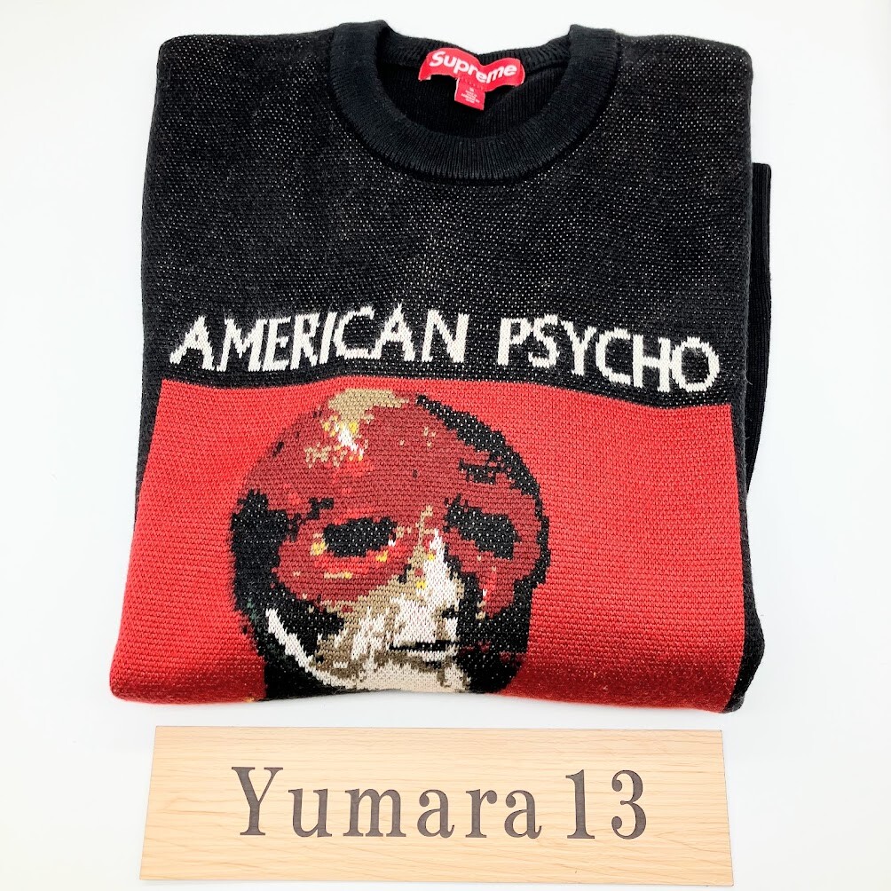 Pre-owned Supreme American Psycho Knit Sweater Fw23 3colors Black Green Yellow Size S-xxl