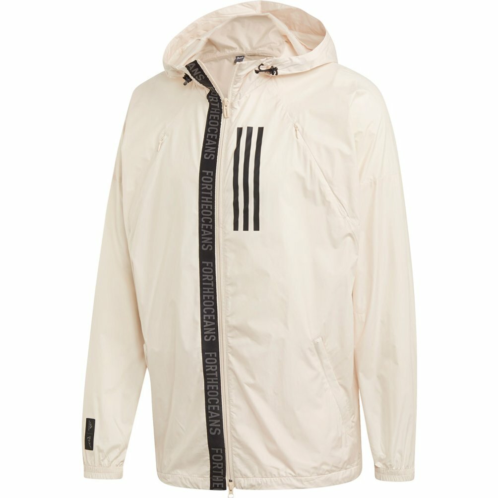 adidas Men's W.N.D Parley Oceans Windbreaker Jacket Linen