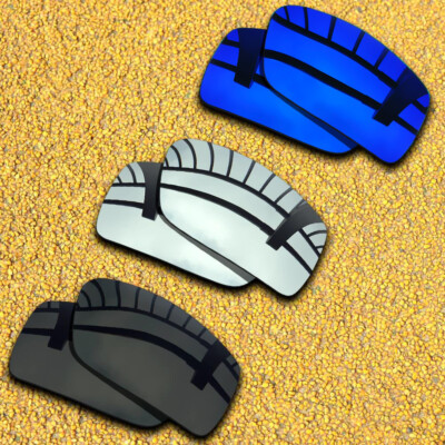 3 Sets Lenses Replacement for-Oakley Gascan Polarized-Black&Silver&Violet Blue