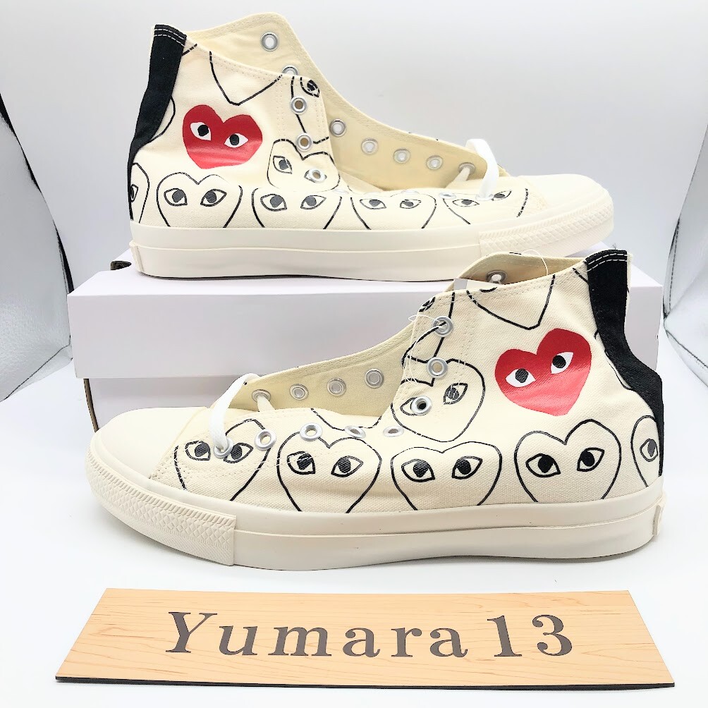 Pre-owned Converse Play Chuck Taylor Cdg Comme Des Garcons 4types Us 3-11.5 Brand In 1cl703(white/hi)