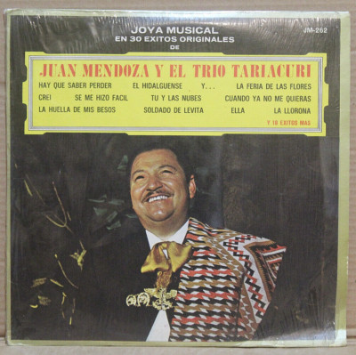 Juan Mendoza Y El Trio Tariacuri 3 discos 30 Exitos Orginales vinilo 12'' 33 rpm