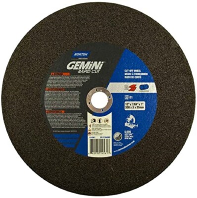 10 New NORTON Gemini Long Life 10” x 7//64” x 1” Cut-Off Wheel 662531 06109