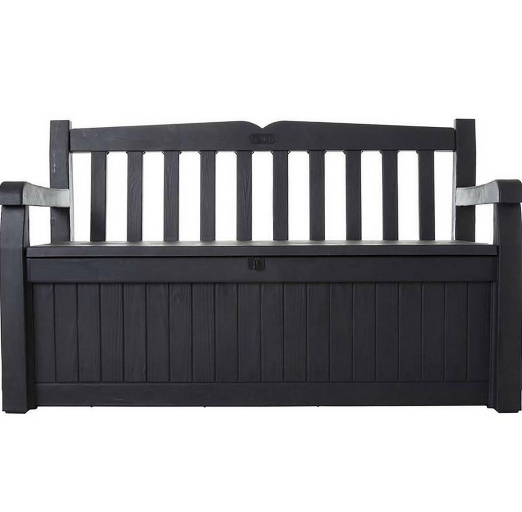 Keter Eden Garden Bench/Storage Box 265L Grey | in Handsworth, West