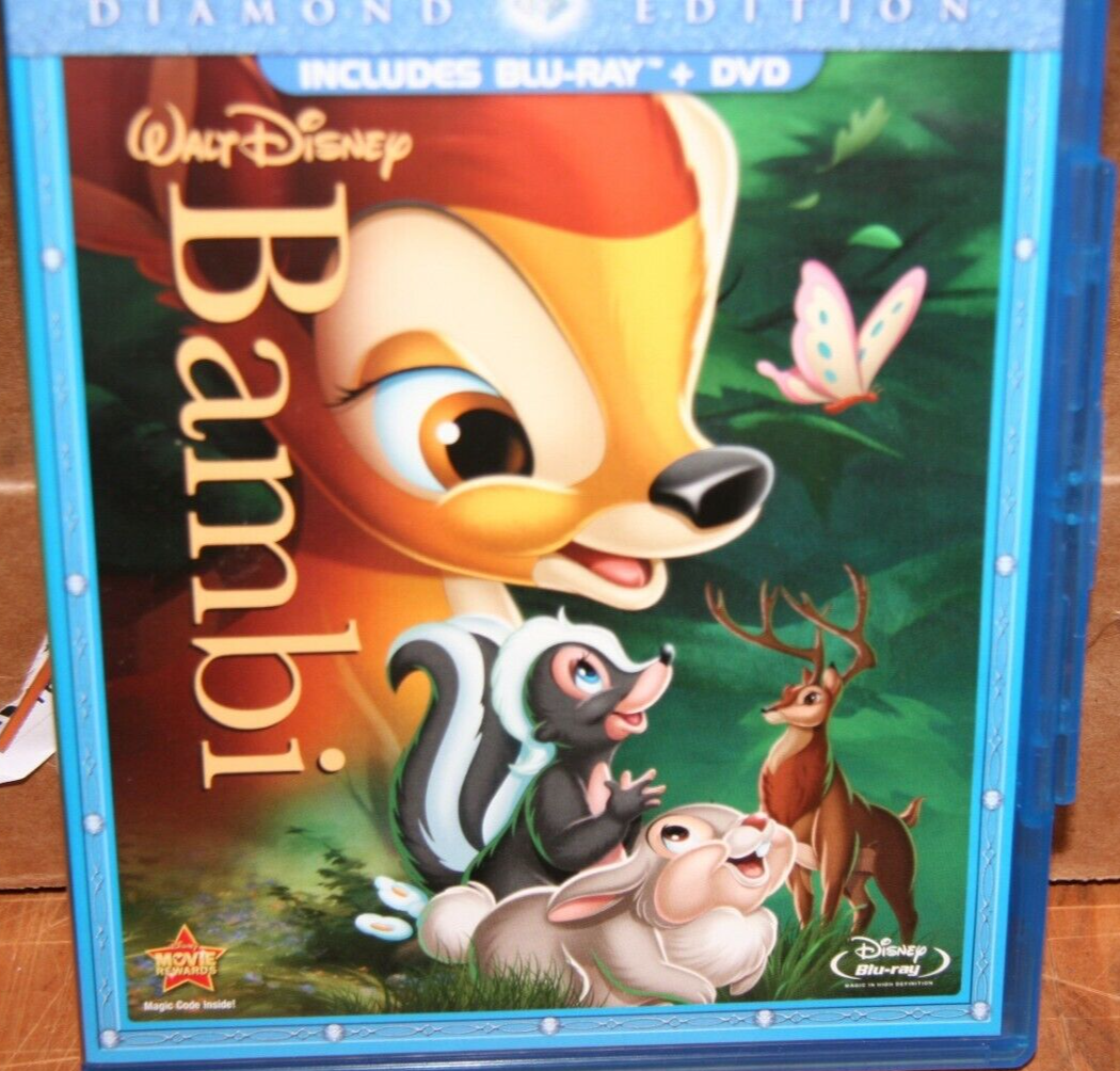 【sabo】DWE Blu-ray Disney's Bambi - Kids Animated Movie (Blu-ray + DVD) Digital