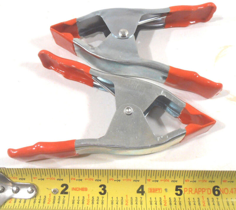 Spring Clamps 2 Pc. 6" Inch Metal Spring Clamp Two Piece