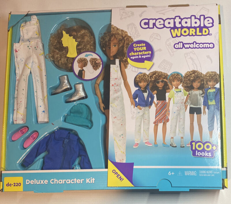 Creatable World Deluxe Character Customizable Doll Kit With Blonde Curly Hair