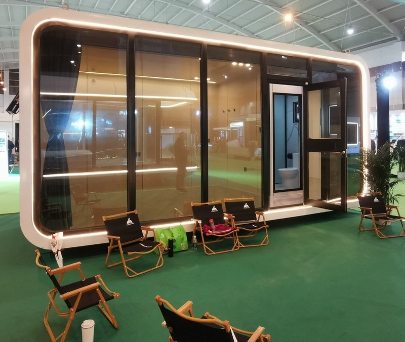 20FT Moon Pod Prefabricated Modular House Full Bathroom and Kitchenette