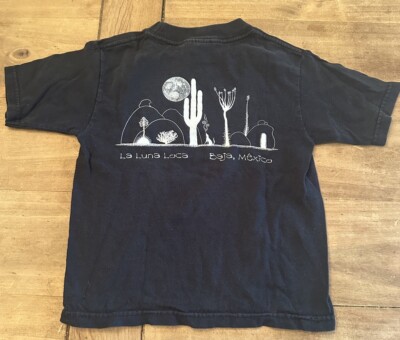 Vtg Kids Destination La Luna Lola Baja, Mexico XS 2-4 Black
