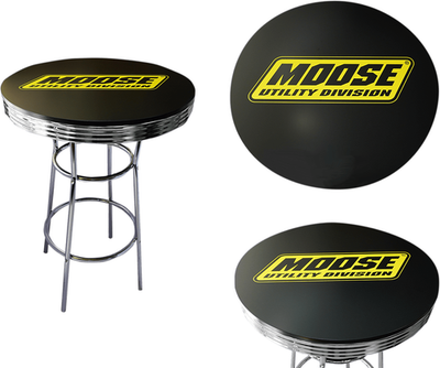 MOOSE OFFROAD 30-inch Round Pub Table X80-6024MU with MDF Top and Black Polyuret