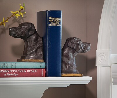 LABRADOR RETRIEVER BOOKENDS - LAB BOOKENDS