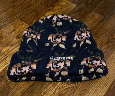 supreme floral beanie