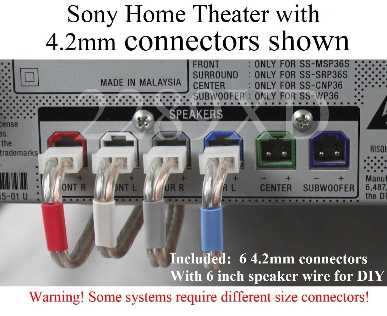 ️ Акустические системы и компоненты 6c 4.2mm speaker cable/wire plug