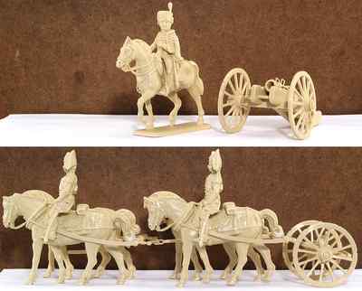 Retired Italeri French Howitzer Gribeauval 6871 mint sealed box 54mm
