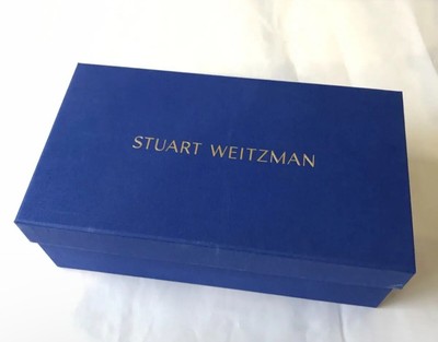 Stuart Weitzman Blue Empty Shoe Box NO SHOES With Tissue Paper 11.5 x 5.5 x 4 