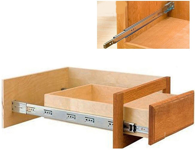 6 Pair  Rear Mount Drawer Slides Brackets for Cabinet with Frame
