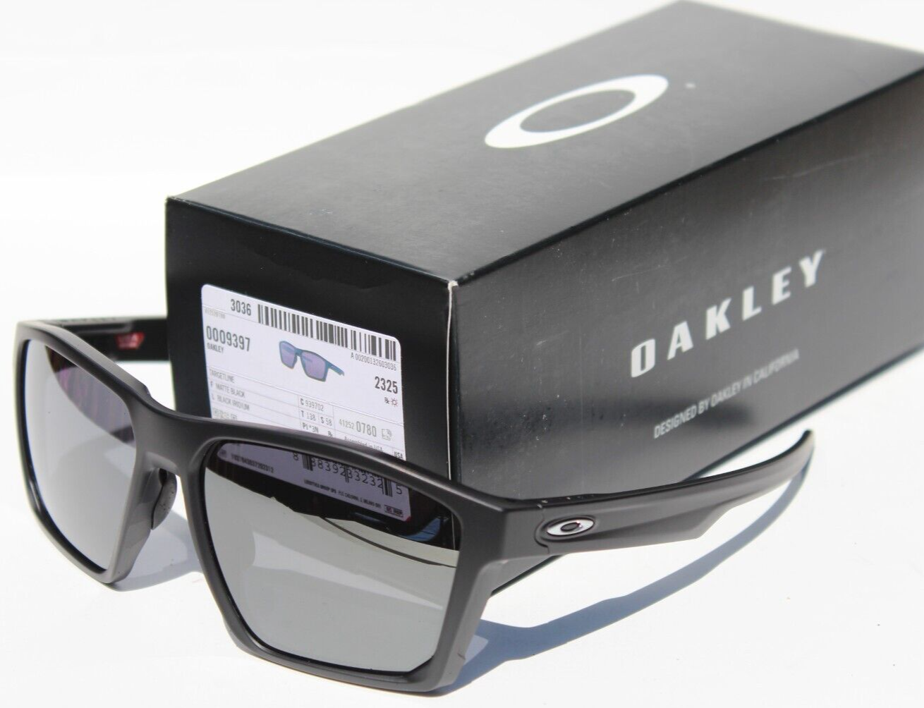 OAKLEY Targetline Sunglasses Matte Black/Black Iridium NEW
