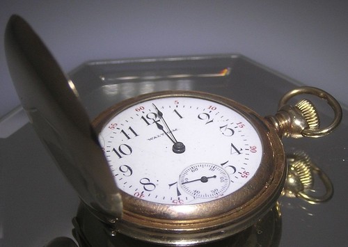 Montre De Poche Vintage Waltham Taille 12 (1938) - Cadran Porcelaine, Style Rolls Royce Phantom II