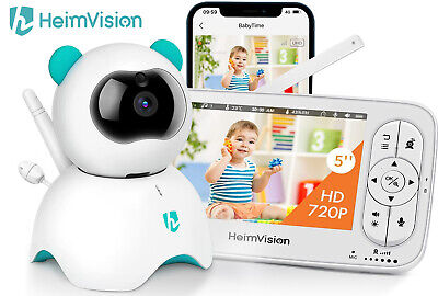 HeimVision Baby Monitor Camera w/Audio 5'' LCD Display 2-Way Talk Night Vision US
