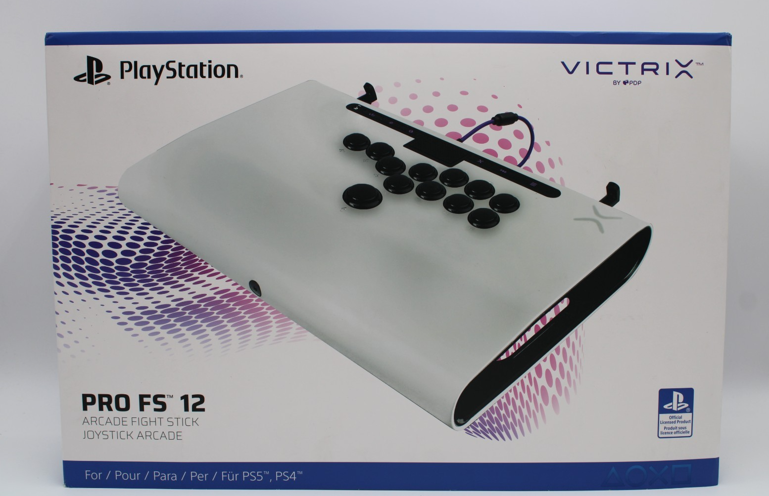 【新品】victrix Victrix FS-12 white PDP Victrix Pro FS-12 Playstation Fight Stick - White (052