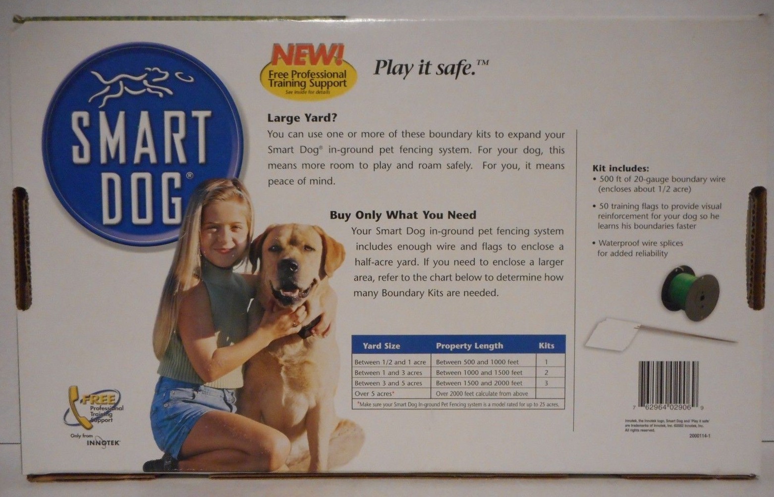 INNOTEK Boundary Kit for In-Ground Pet Fencing System BD-25  New in Box